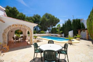 Casa Alicia in Moraira Costa Blanca with private swimming pool and terrace