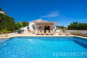Casa Alicia in Moraira with a huge garden around the private swimming pool