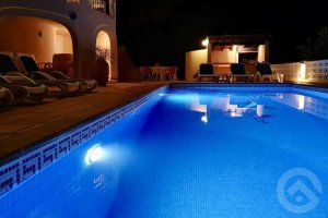 Vacation home Patricia with pool lights