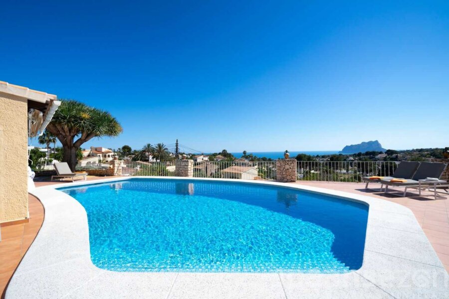 Pool villa Annamar in Moraira with pool and panoramic sea views