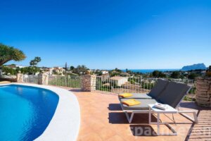 Pool Villa Annamar in Moraira has fantastic sea view and a private pool
