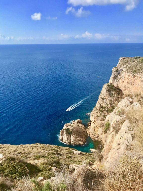Torre de Vigea looproute in Moraira geeft een mooi uitzicht over Moraira