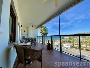 Balcony with panoramic sea view in Moraira