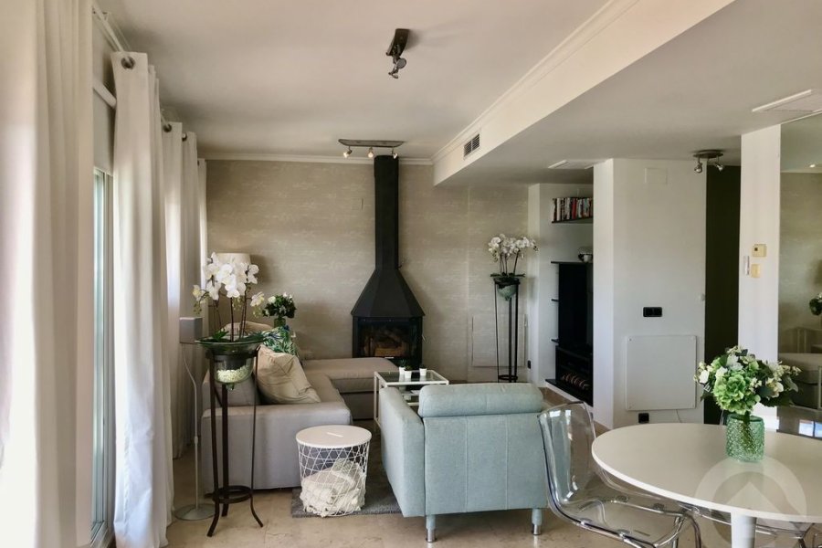 Penthouse Moraira with a light and bright living room