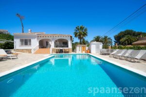 Villa La Serena in Moraira is for 8 persons and has a large pool in the garden