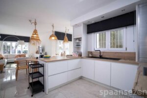 Villa La Serena in Moraira with a modern open kitchen