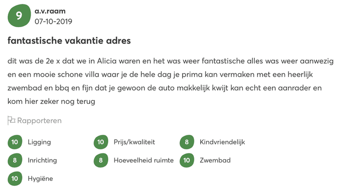 Last minute herfstvakantie review