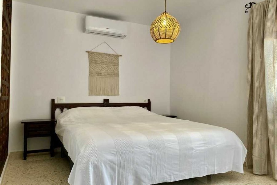 This villa in Benissa has 3 bedrooms with comfortable beds.
