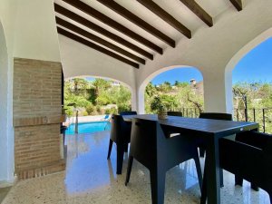 This villa in Benissa has a beautiful naya overlooking the private pool