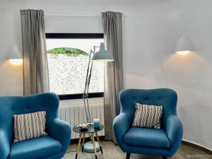 Luxury holiday villa with attractive living room in Moraira.