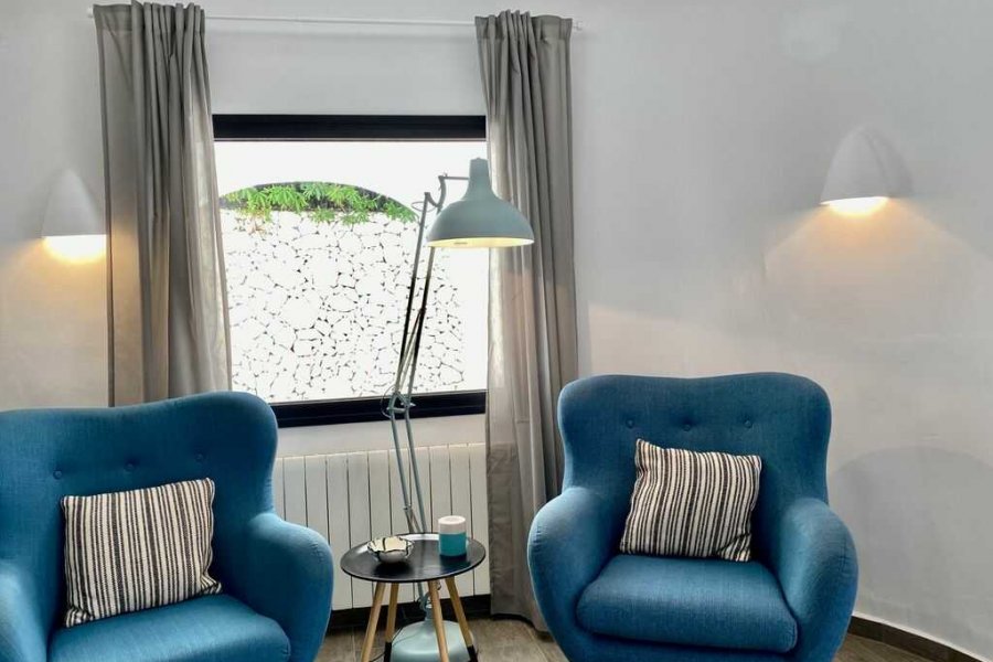 Luxury holiday villa with attractive living room in Moraira.