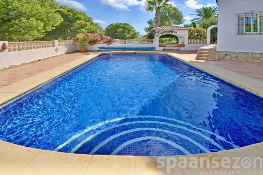 Holidayvilla Juntos with large swimmingpool in the garden.