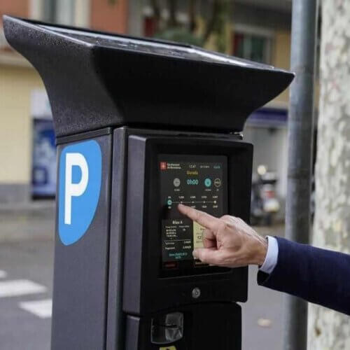 Parkeerautomaten in Moraira centrum