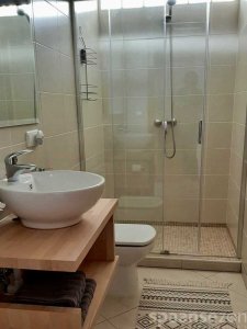 Complete bathroom with shower