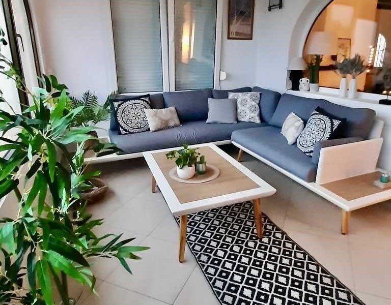 Patio lounge corner Villa Terramar Benissa Costa