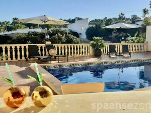 Terrace around the private swimmingpool at Villa Terramar Benissa Costa