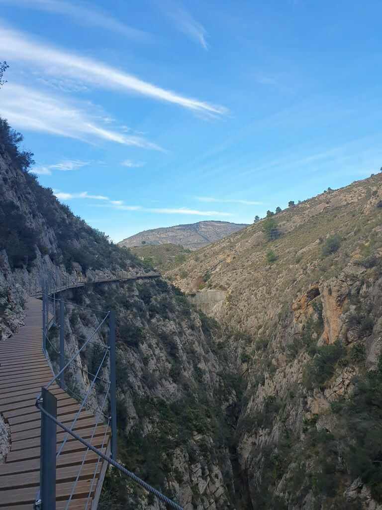 De route van Relleu aan de Costa Blanca