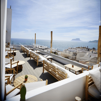 Rooftop bar Seven in Moraira